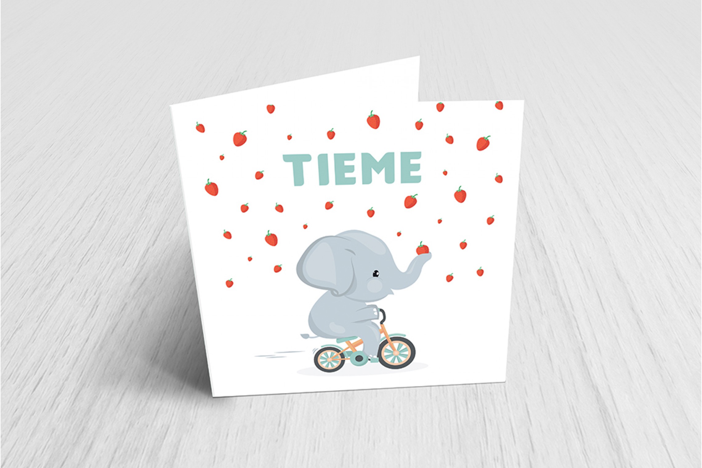 Olifantje op fietsje